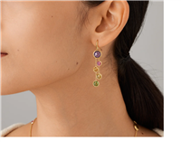 Ohrringe Marco Bicego Dame Jaipur in Gelbgold Quarzo OB1290-MIX01 - OB1290-MIX01